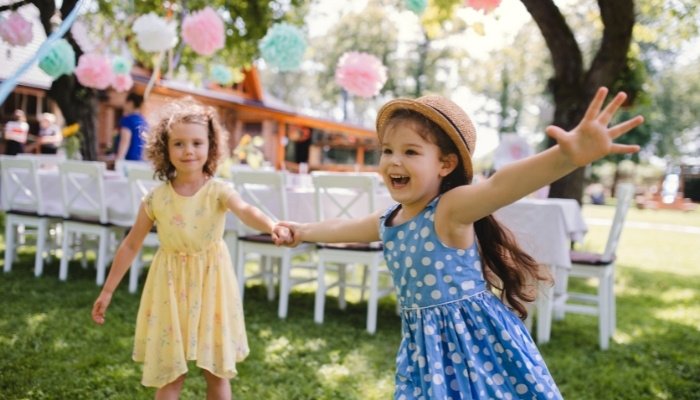 Two Girls Celebrating Their Birthday Together